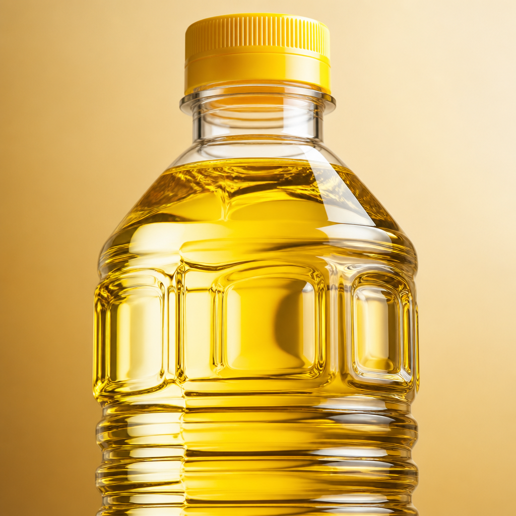 A bottle of cooking oil